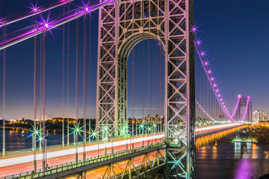 George Washington Bridge From Fort Lee. 