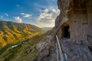 Mountain Cave town of Vardzia in Georgia