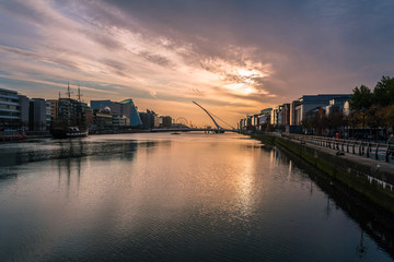 Obraz premium Rzeka Liffey Dublin