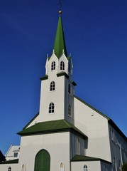 Fototapeta na wymiar Fríkirkja in Reykjavik