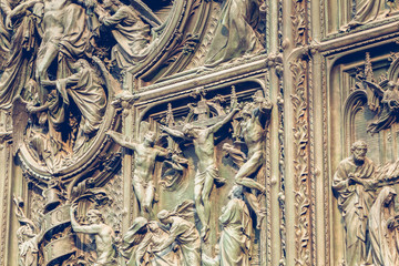 main door of the Cathedral of Milan