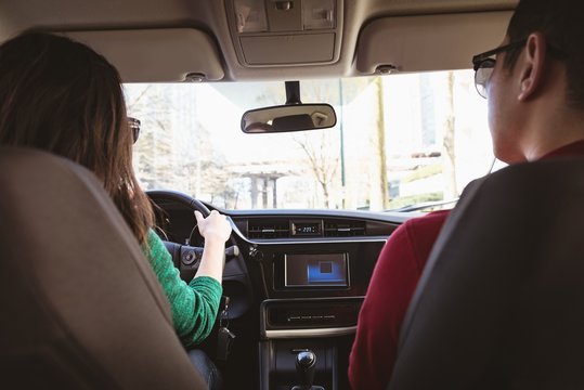 Couple in the car