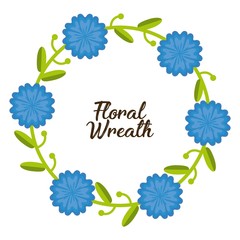 Floral wreath design 