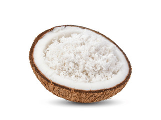 Coconut isolated on white background