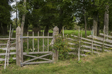 A traditional way of fencing gardens in southern Gotland