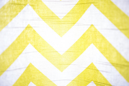 Yellow Chevron Fabric Pattern