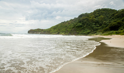 Beach on Emerald Coast of Nicaragua