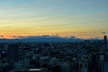 Fototapeta premium 東京の夕焼け