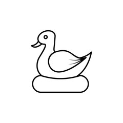 Duck line icon