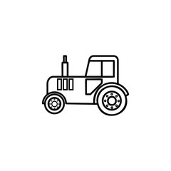 Tractor line icon