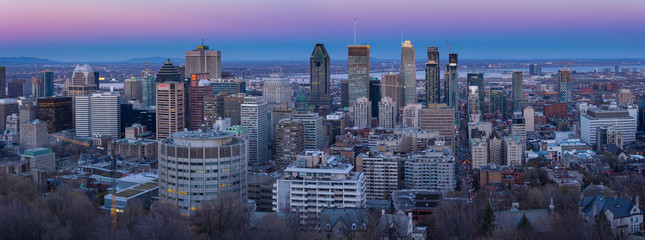 Montreal Skyline Sunset