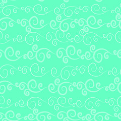 Fototapeta na wymiar Seamless pattern with hand-drawn strips of curls