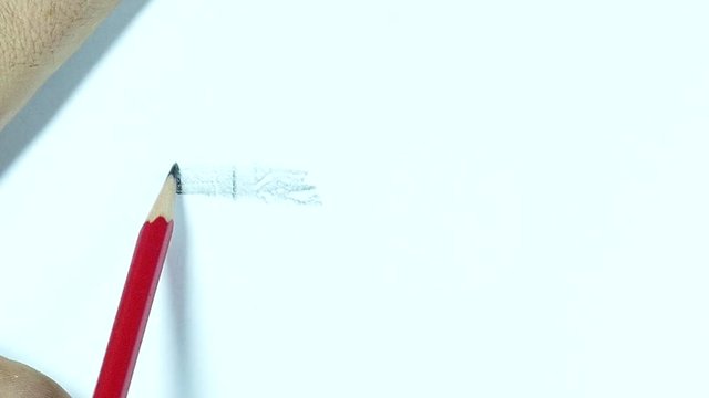 Pencil sketching modern digital crypto currency