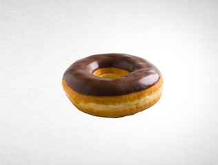 donut or chocolate donut on a background.