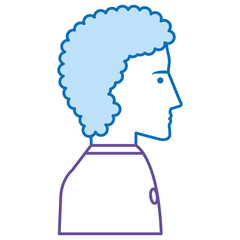 businessman profile avatar character vector illustration design