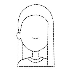beautiful woman avatar character vector illustration design