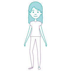 Obraz na płótnie Canvas beautiful woman avatar character vector illustration design
