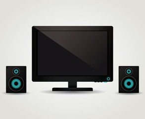 Computer with speakers