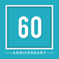 60 anniversary template design