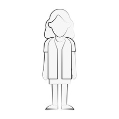 Woman doctor cartoon