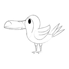 Cute parrot bird cartoon