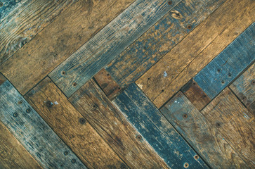 Reclaimes rustic wooden barn door, wall or table texture, background and wallpaper © sonyakamoz