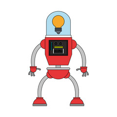 Cute robot cartoon