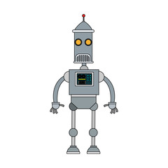 Cute robot cartoon