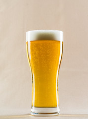 glass of light beer