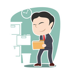 Fototapeta na wymiar Asian businessman holding file document– stock illustration