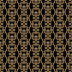 Fototapeta premium Seamless damask wallpaper vector