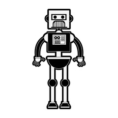 Cute robot cartoon