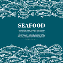 seafood design. Form style
