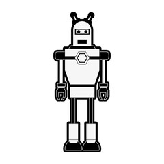 Cute robot cartoon