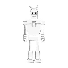 Cute robot cartoon