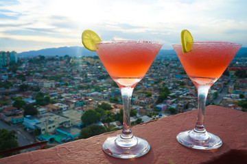 Cocktails over Santiago de Cuba