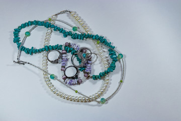 bean nacklaces bracelets and rings