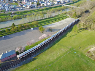 三笠　クロフォード公園　空撮
