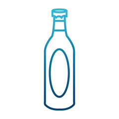 Champagne bottle isolated icon vector illustration graphic design