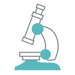 Microscope scientific tool icon vector illustration graphic design