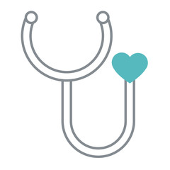 Stethoscope medical tool icon vector illustration graphic design