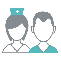 Medical teamwork avatar icon vector illustration graphic design