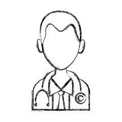 Doctor avatar profile icon vector illustration graphic design