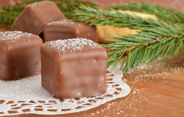 Dominosteine zum Weihnachtsfest
