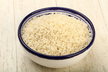 Raw rice heap