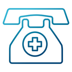 Medical emergency line icon vector illustration graphic design