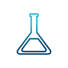 chemistry flask tool icon vector illustration graphic design