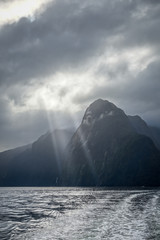 Fototapeta na wymiar Milford Sound, fiordland national park, New Zealand