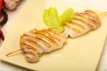 Grilled chicken thighs