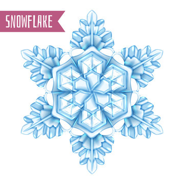 Realistic Snowflake Composition